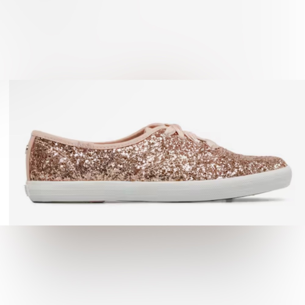 Keds Champion Glitter Celebration Lace Up - rose gold